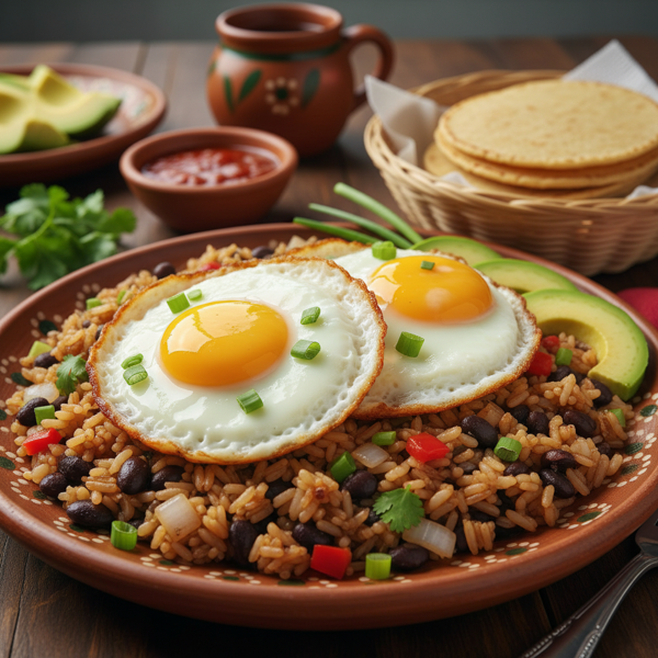 Gallo Pinto with Fried Eggs recipe