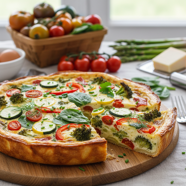 Garden-Fresh Crustless Veggie Quiche recipe