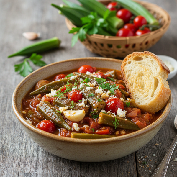 Garden-Fresh Okra and Tomato Stew recipe