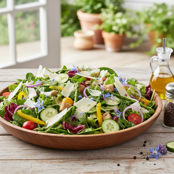 Garden-Fresh Parmesan Bliss Salad recipe