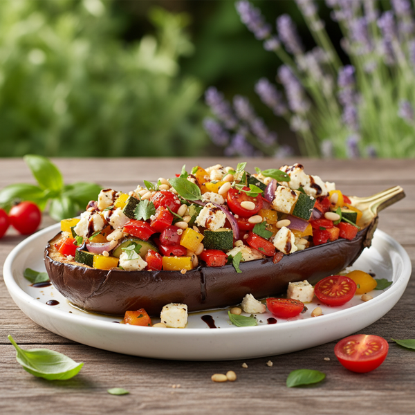 Garden-Fresh Stuffed Eggplant Delight recipe