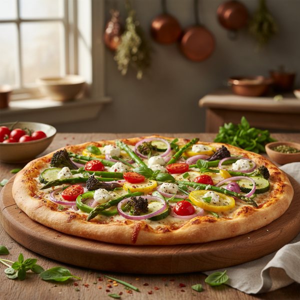 Garden Delight Veggie Pizza recipe