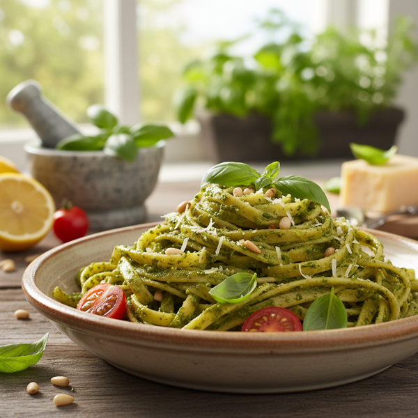 Garden Fresh Basil Pesto Delight recipe