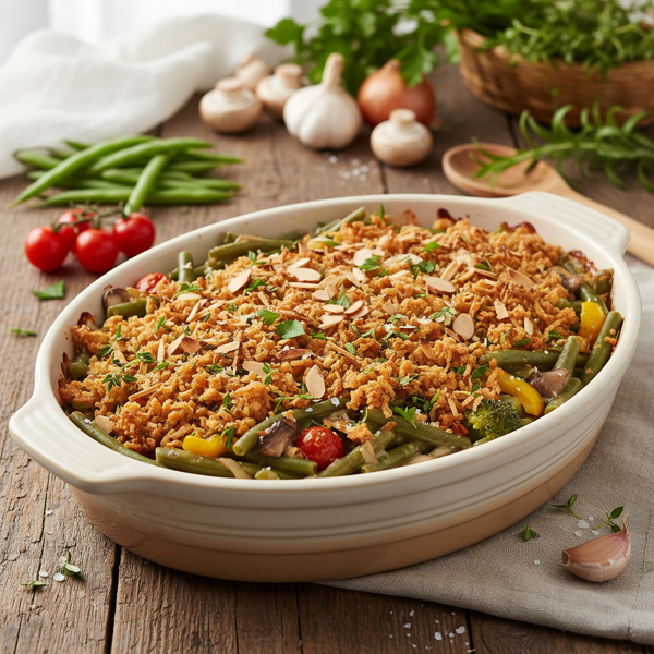 Garden Fresh Gluten-Free Green Bean Casserole recipe