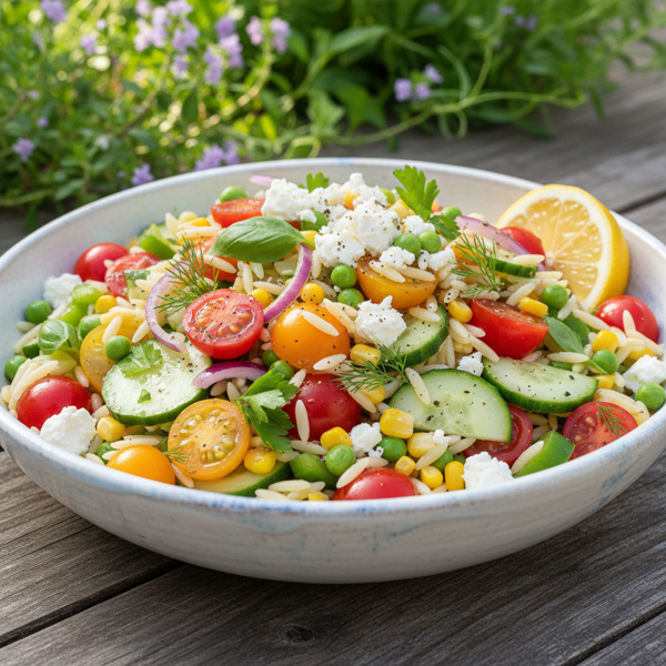 Garden Fresh Orzo Delight recipe