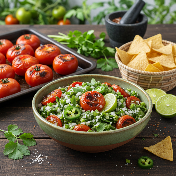 Garden Fresh Tomatillo Salsa Verde recipe