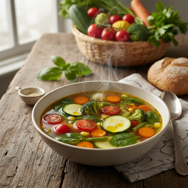 Garden Fresh Vegetable Medley Soup recipe
