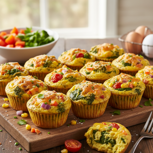 Garden Veggie Egg Muffins recipe