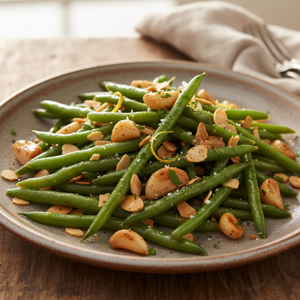 Garlic-Almond Haricot Vert Medley recipe