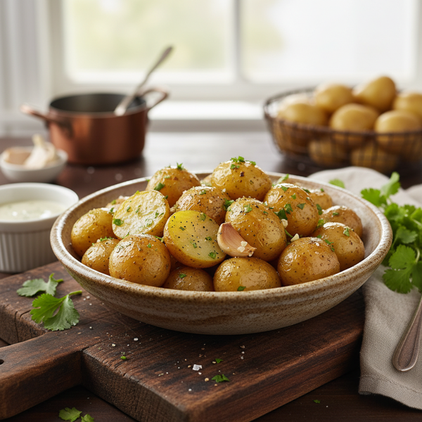 Garlic-Cilantro Sautéed New Potatoes recipe