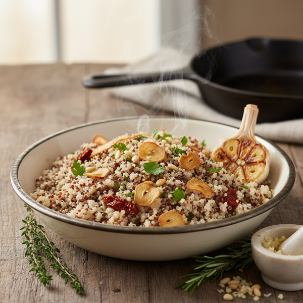 Garlic-Infused Quinoa Delight recipe