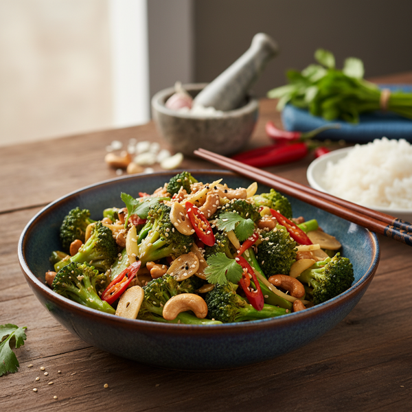 Garlic-Infused Thai Broccoli Delight recipe