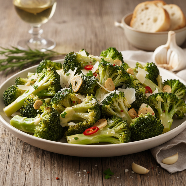 Garlic-Infused White Wine Broccoli Delight recipe