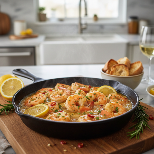 Garlic-Lemon Butter Shrimp Delight recipe