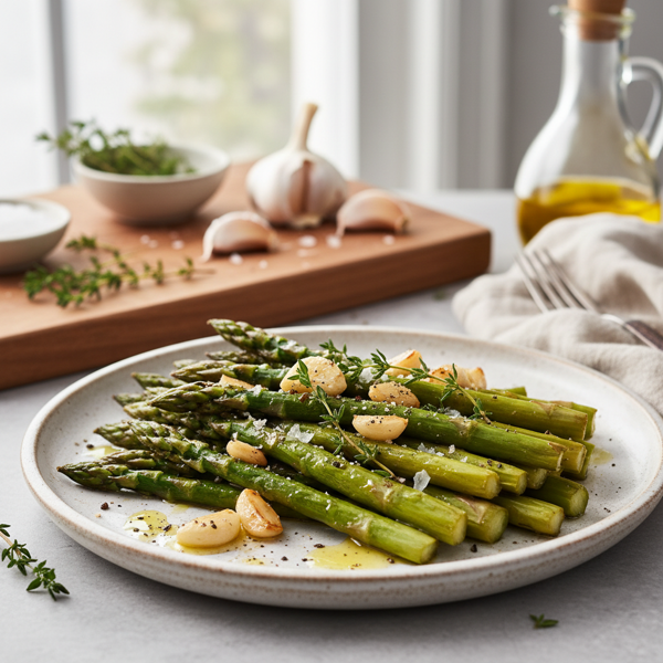 Garlic-Thyme Roasted Asparagus Delight recipe