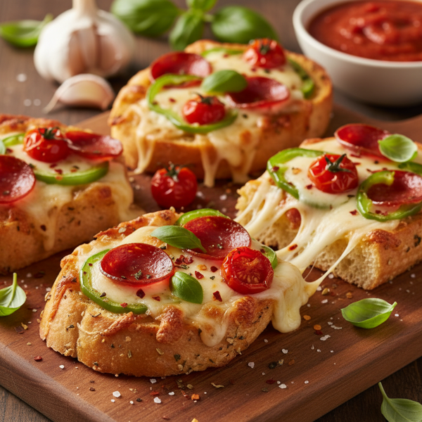 Garlic Bread Pizza Delights recipe