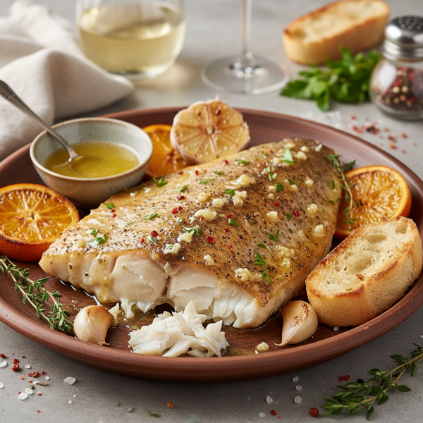 Garlic Butter Baked Orange Roughy recipe
