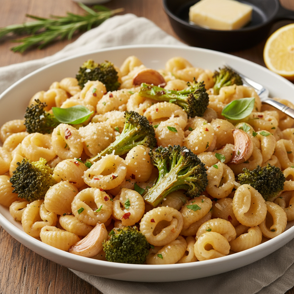 Garlic Butter Cavatelli with Broccoli recipe