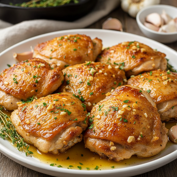 Garlic Butter Chicken Thighs recipe