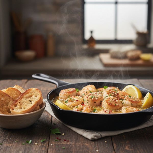 Garlic Butter Delight: Shrimp and Scallops Medley recipe