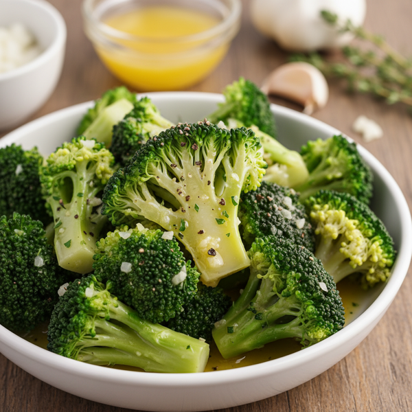 Garlic Butter Microwave Broccoli recipe