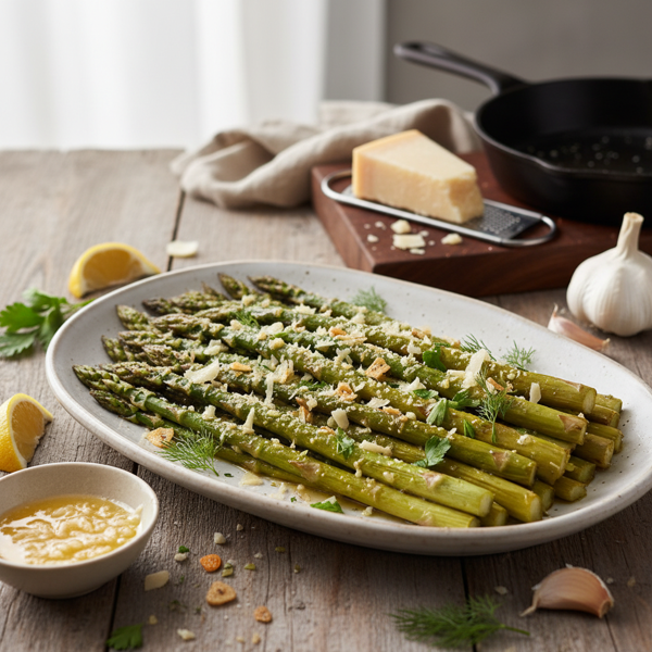 Garlic Butter Parmesan Asparagus recipe