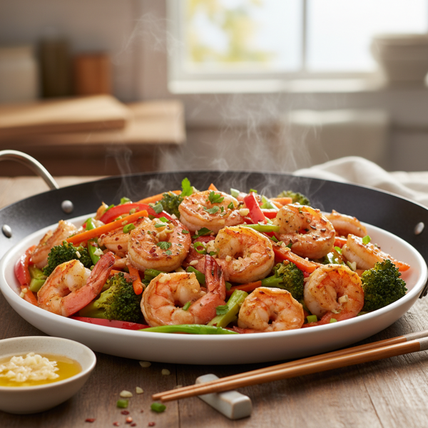 Garlic Butter Shrimp Stir-Fry recipe