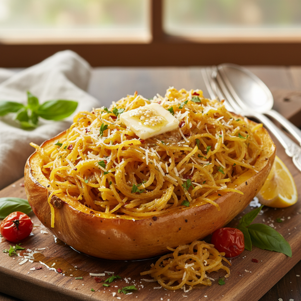 Garlic Butter Spaghetti Squash Delight recipe