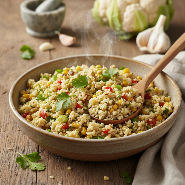 Garlic Cauliflower Rice Medley recipe
