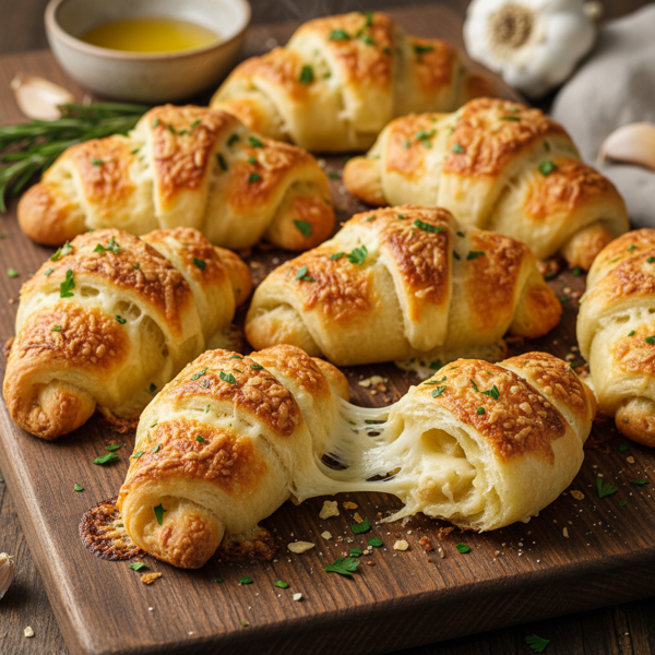 Garlic Cheesy Crescents Delight recipe