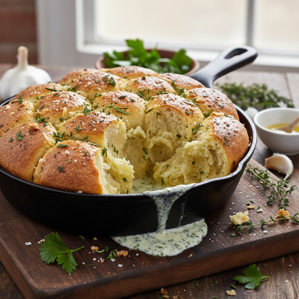 Garlic Herb Buttermilk Monkey Bread recipe