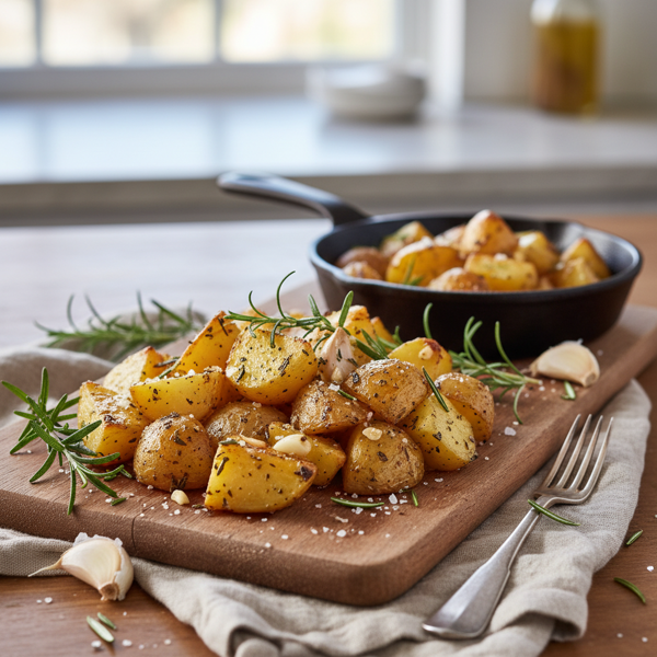 Garlic Herb Rosemary Potatoes recipe
