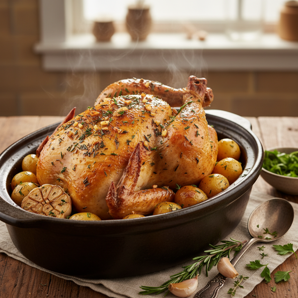 Garlic Herb Slow Cooker Chicken Delight recipe