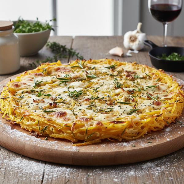 Garlic Herb Spaghetti Squash Pizza Base recipe