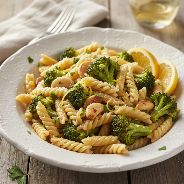 Garlic Lemon Broccoli Penne recipe