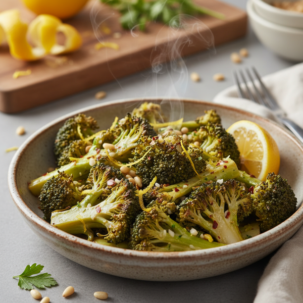 Garlic Lemon Zest Broccoli Delight recipe