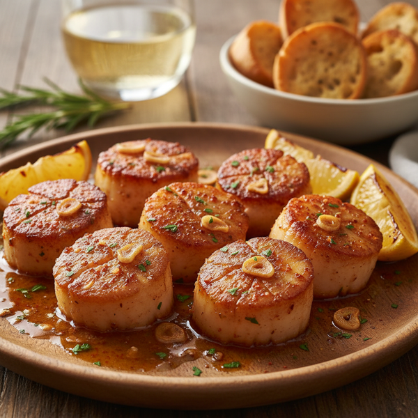 Garlic Paprika Sautéed Scallops recipe