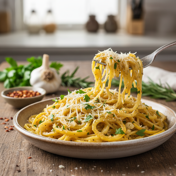 Garlic Parmesan Spaghetti Squash recipe