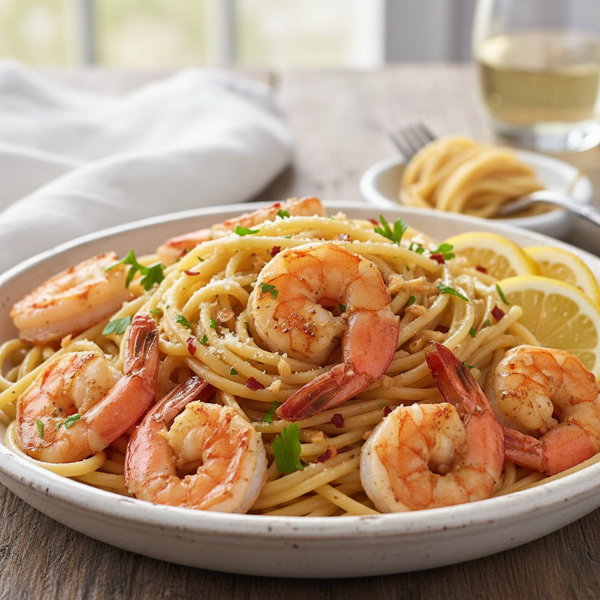 Garlic Shrimp Pasta Delight recipe