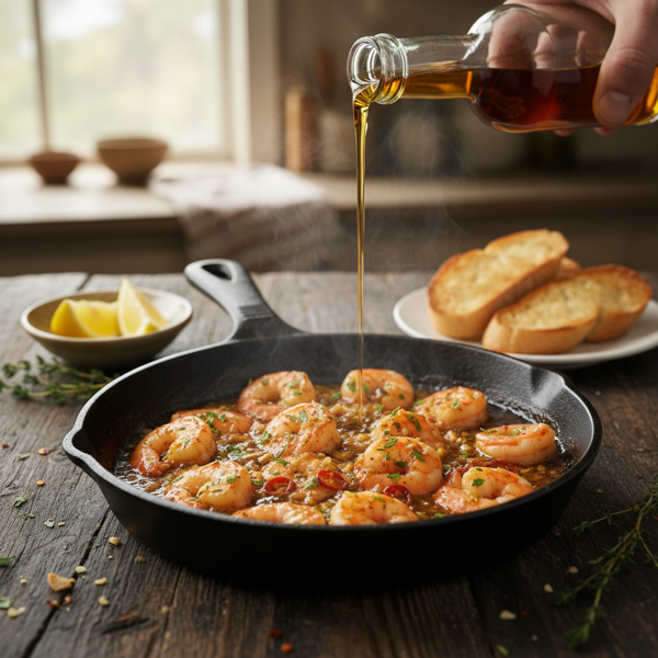 Garlicky Shrimp Sauté with Sherry Infusion recipe