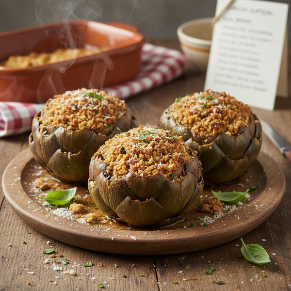 Generational Italian Stuffed Artichokes recipe