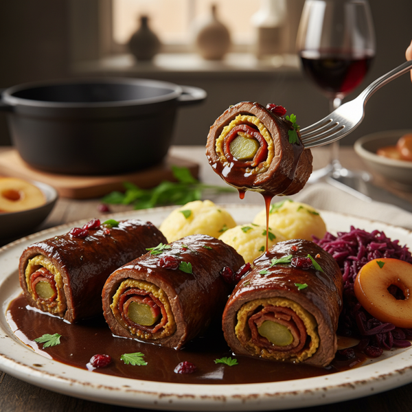 German Beef Rouladen with Rich Gravy recipe