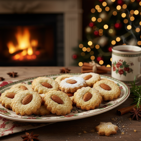 German Christmas Almond Spritz Cookies recipe