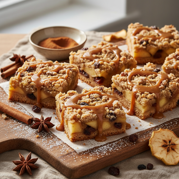 German Spiced Apple Bars recipe
