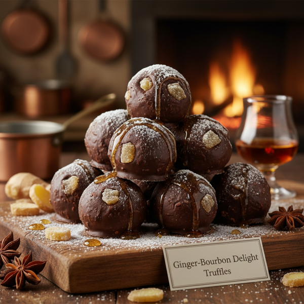Ginger-Bourbon Delight Truffles recipe