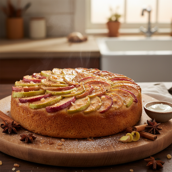 Ginger-Cinnamon Apple Upside-Down Delight recipe