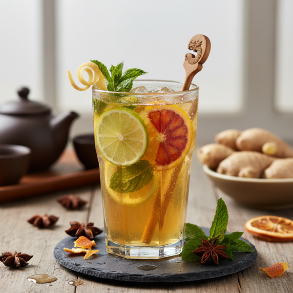 Ginger-Infused Asian Citrus Cooler recipe