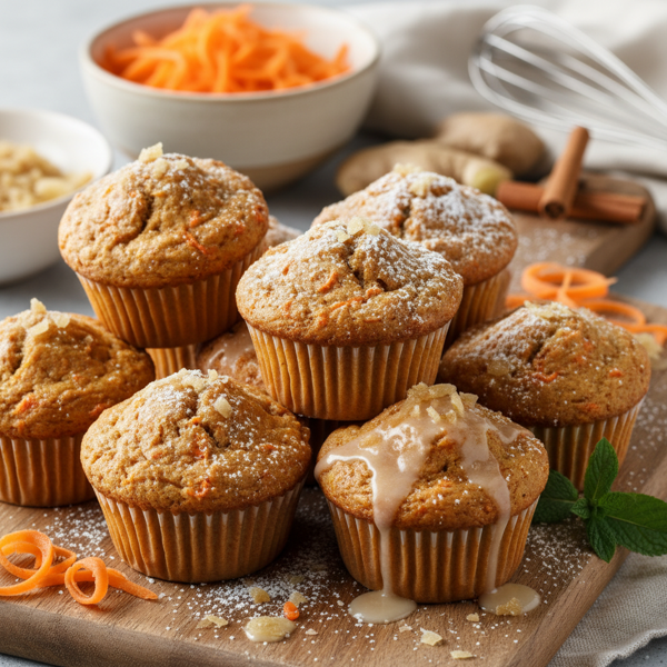 Ginger-Infused Carrot Delight Muffins recipe