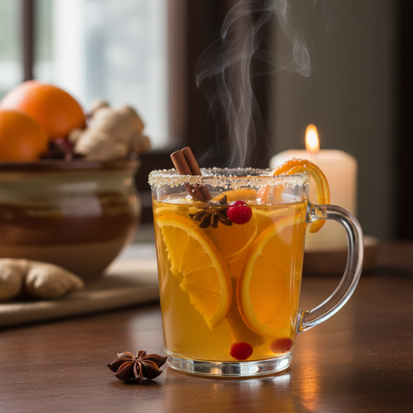 Ginger-Infused Hot Orange Elixir recipe