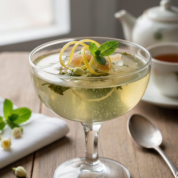 Ginger-Lemon Jasmine Green Tea Gelée recipe